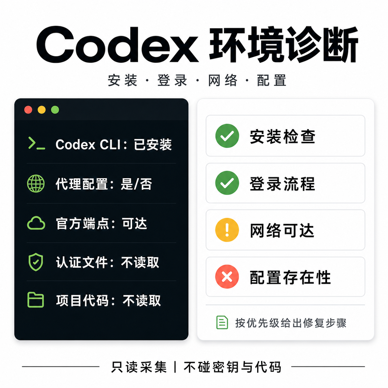 Codex environment diagnostic cover